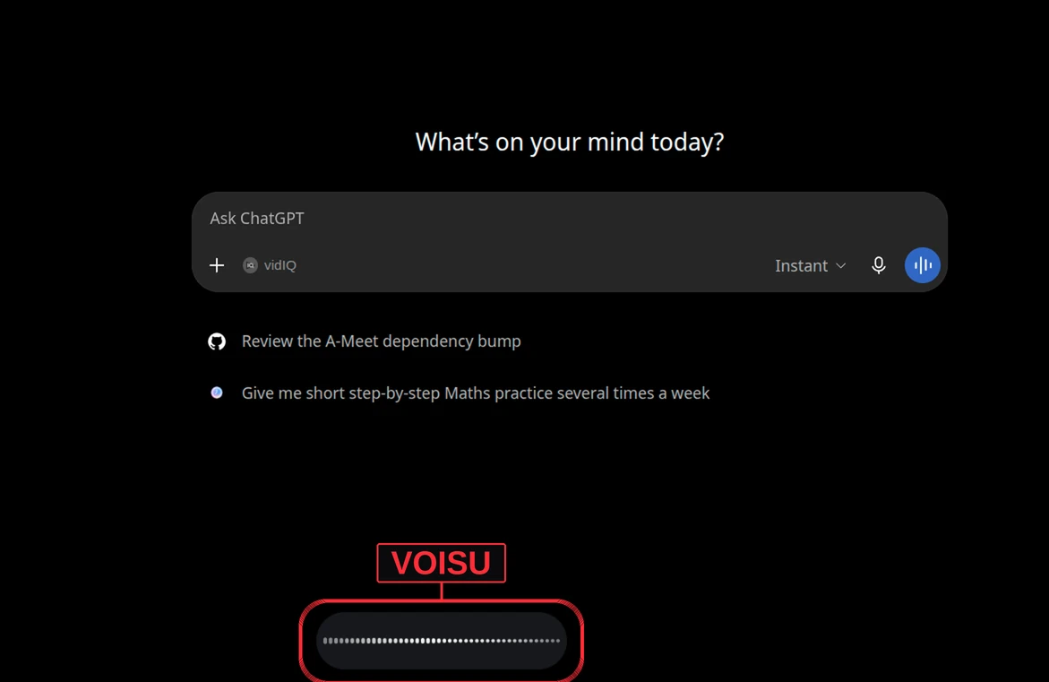 Voisu — live preview
